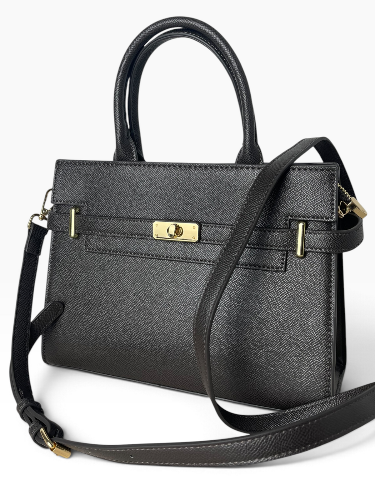 Borsa strutturata con girello dorato Donna  -  D5836