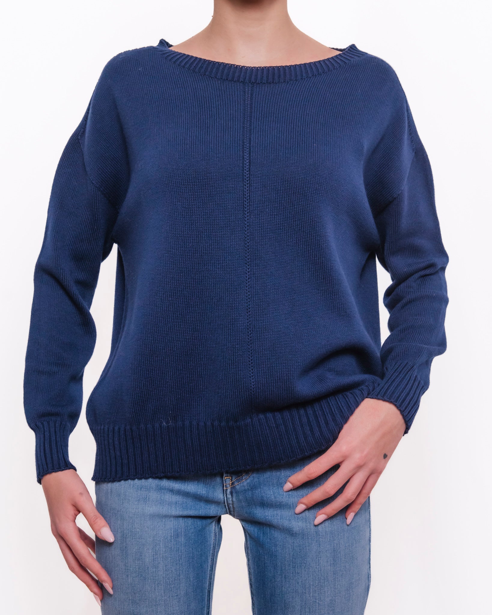 Maglia con scollatura a barca maniche lunghe Donna  -  82634KA