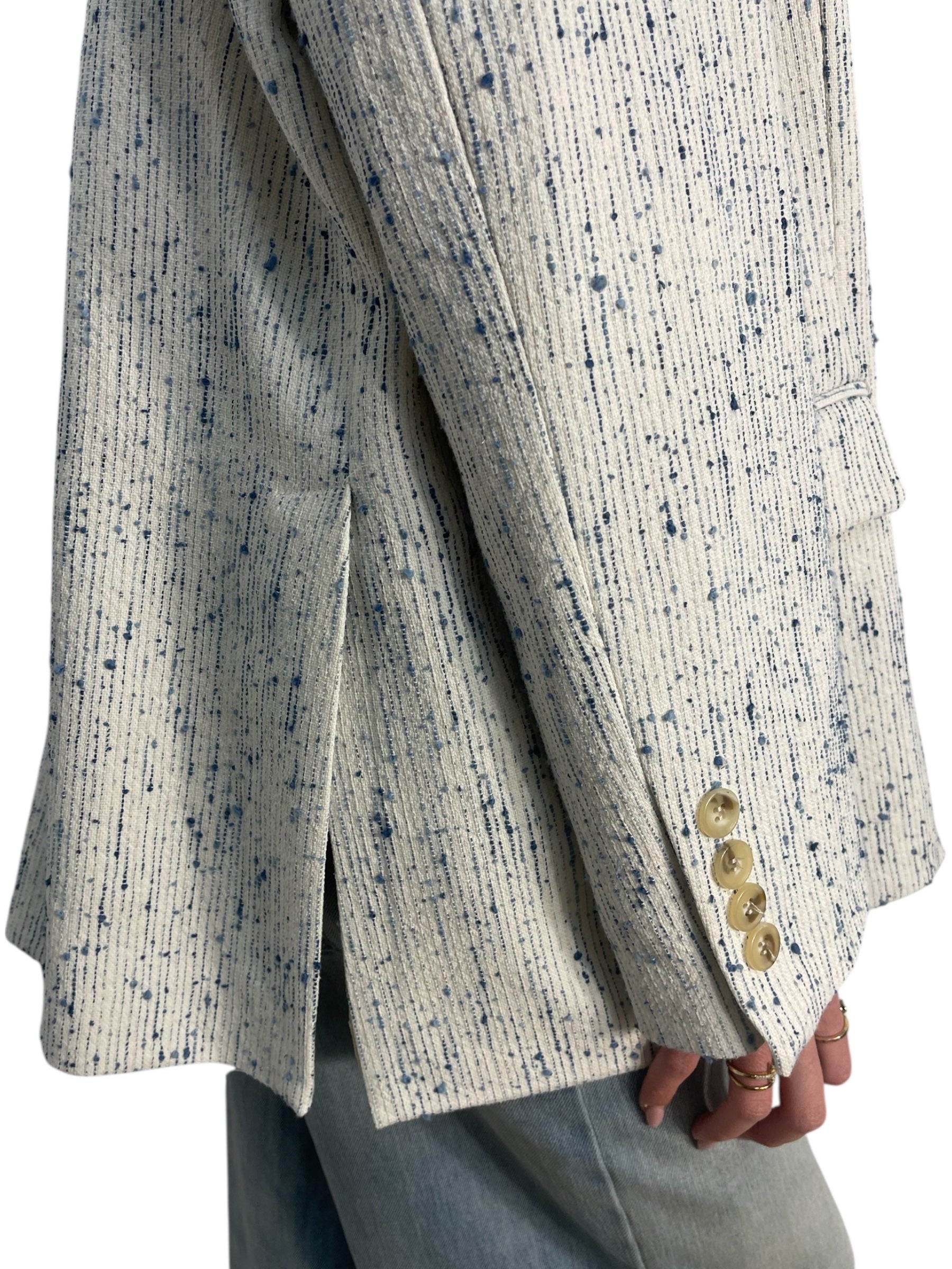 Blazer oversize effetto tweed fantasia Donna  -  TAB0636