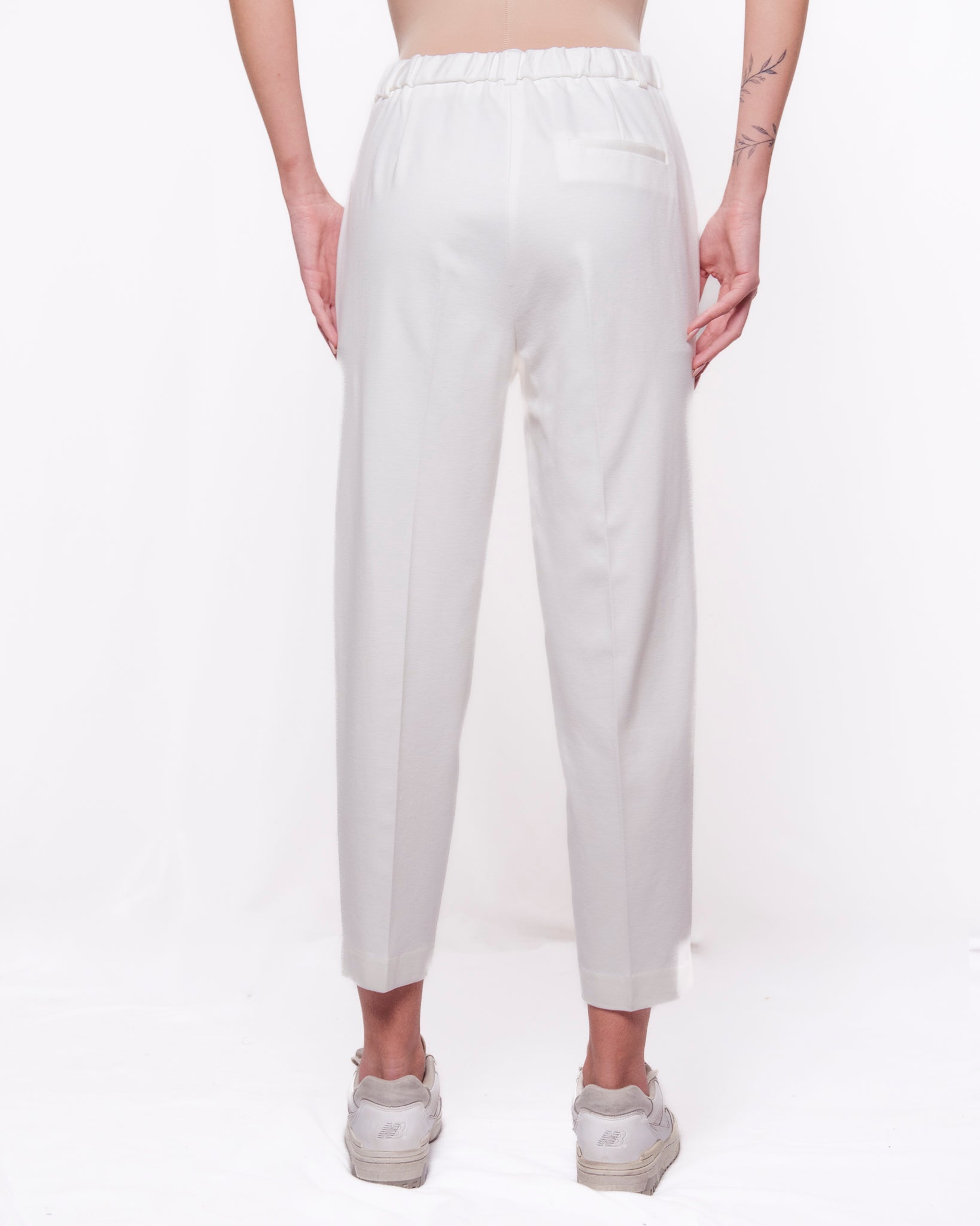 Pantaloni sartoriali cropped vita alta Donna  -  TAB0041