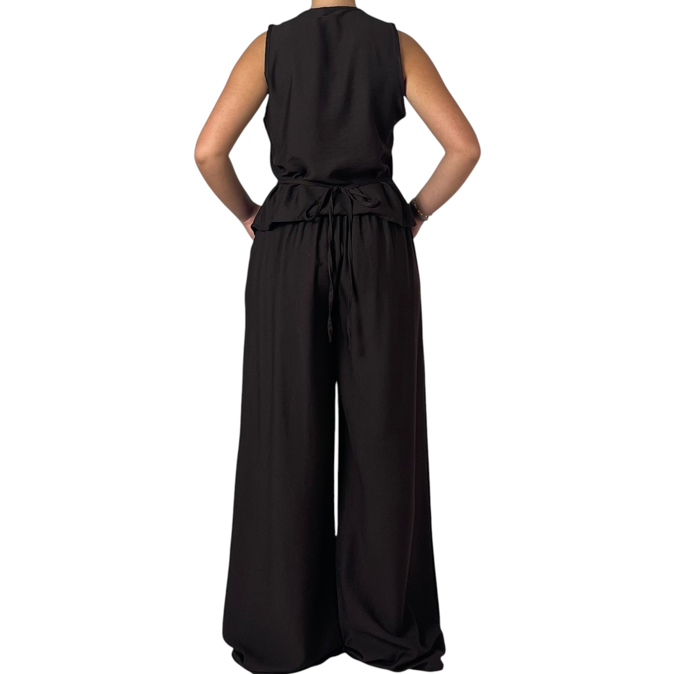 Completo Top con Nodi e Pantalone a Palazzo Donna  -  12156/5866BO