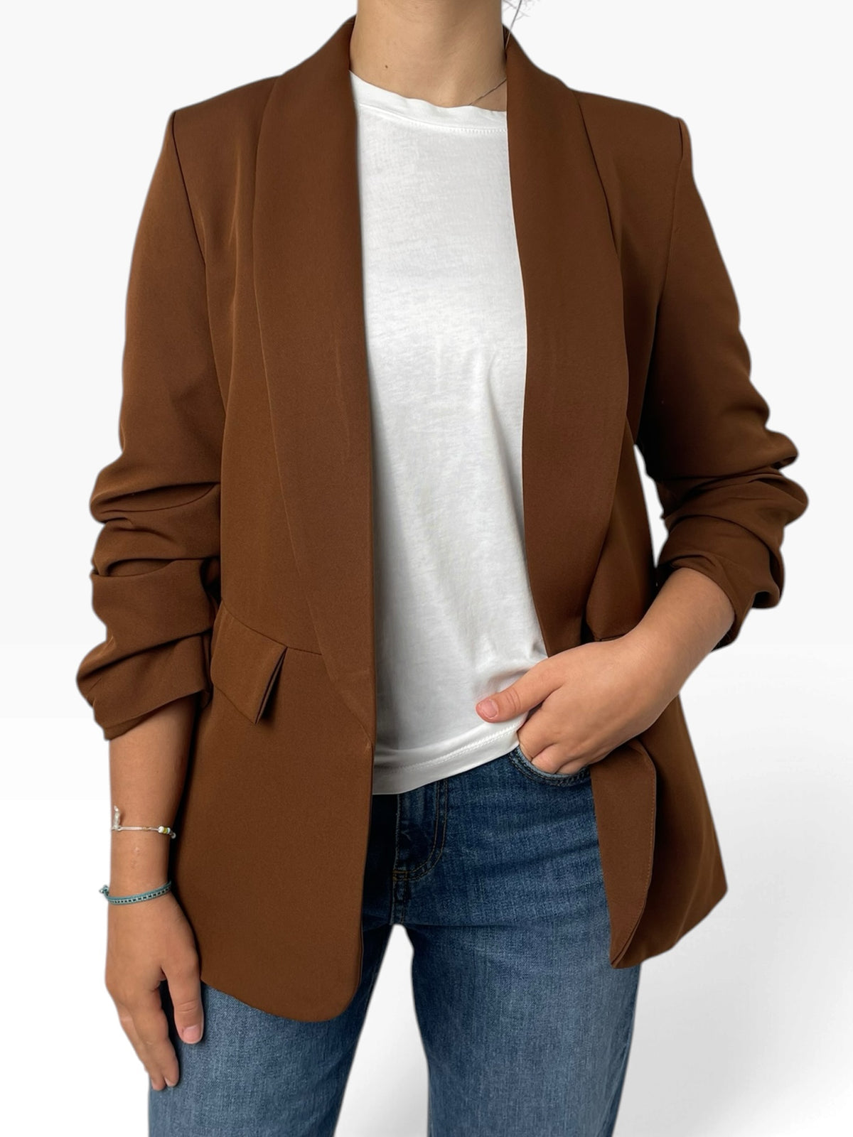 Giacca blazer maniche arricciate Donna  -  991690X