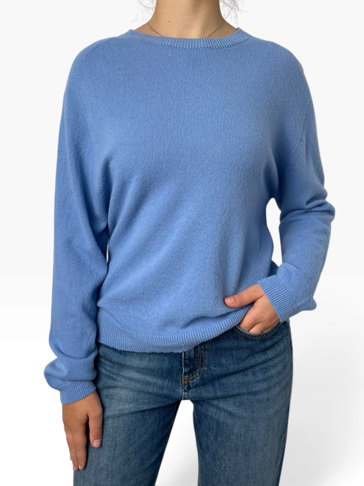Maglia girocollo morbida essenziale Donna  -  1110CI