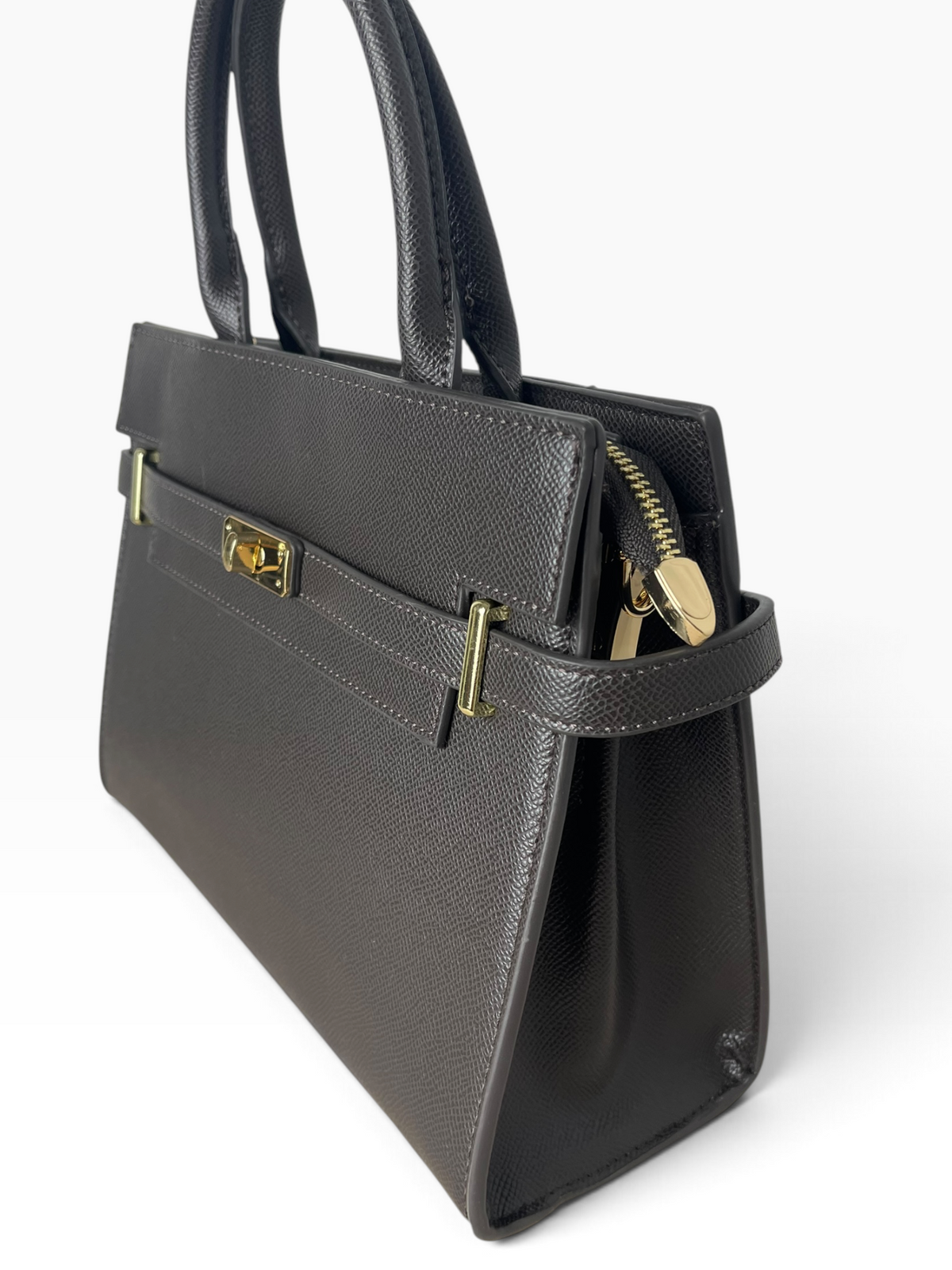 Borsa strutturata con girello dorato Donna  -  D5836