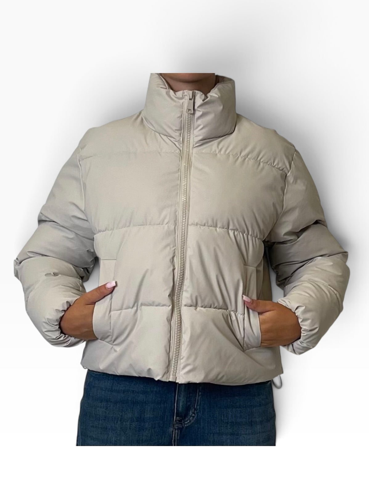 Piumino corto collo alto trapuntato Donna  -  2620KA