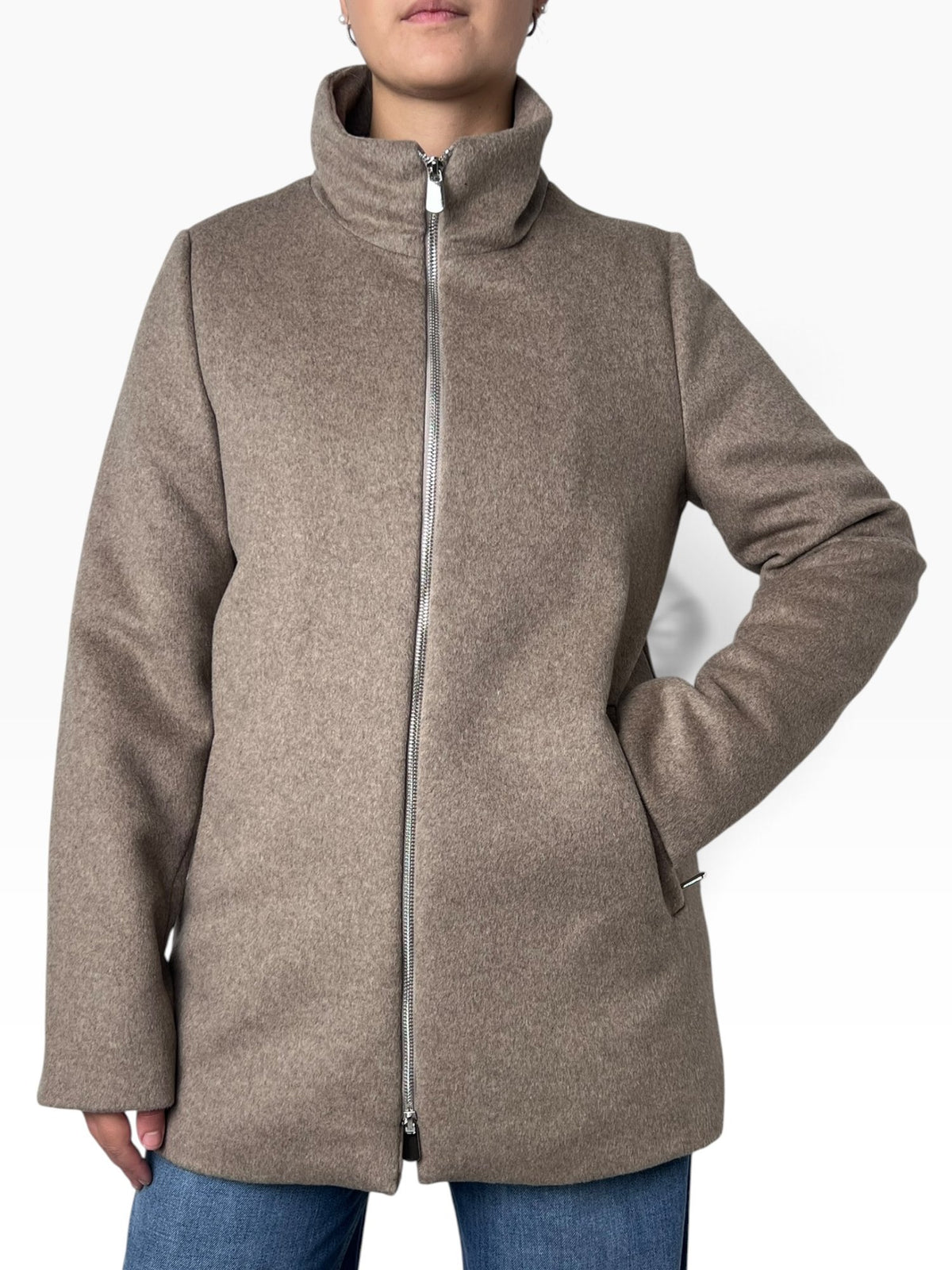 Cappotto con pettorina trapuntata Donna  -  P175