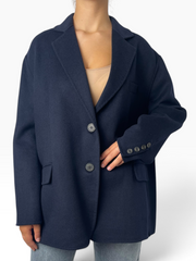 Cappotto oversize con collo a revers Donna  -  TAC0005
