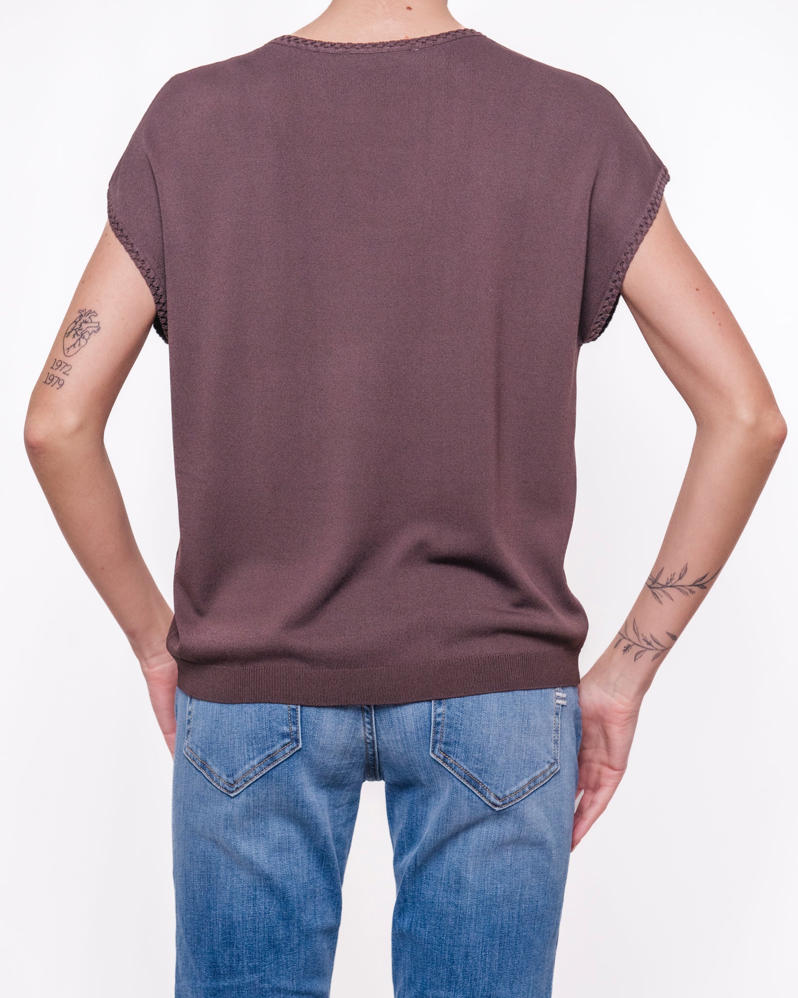 Blusa girocollo senza maniche Donna  -  6276KA
