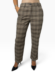 Pantalone sartoriale a quadri Donna  -  T2477E9