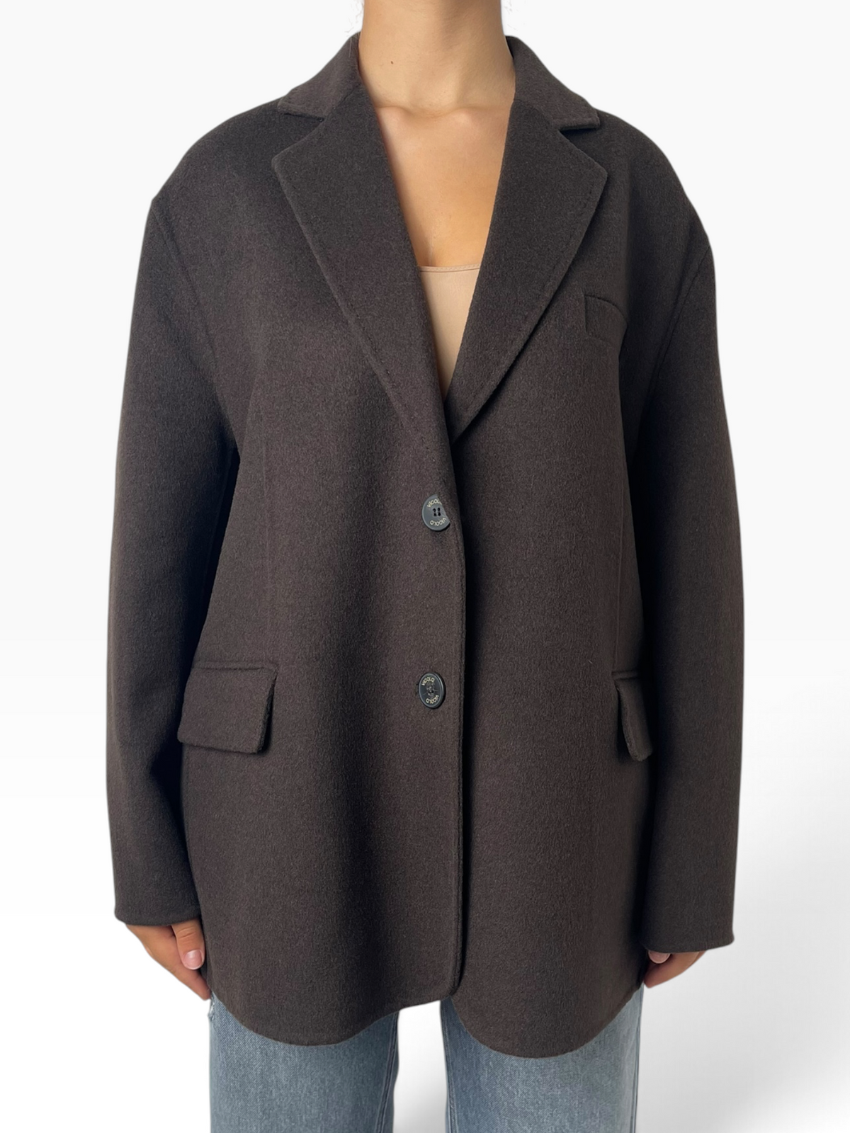 Cappotto oversize con collo a revers Donna  -  TAC0005