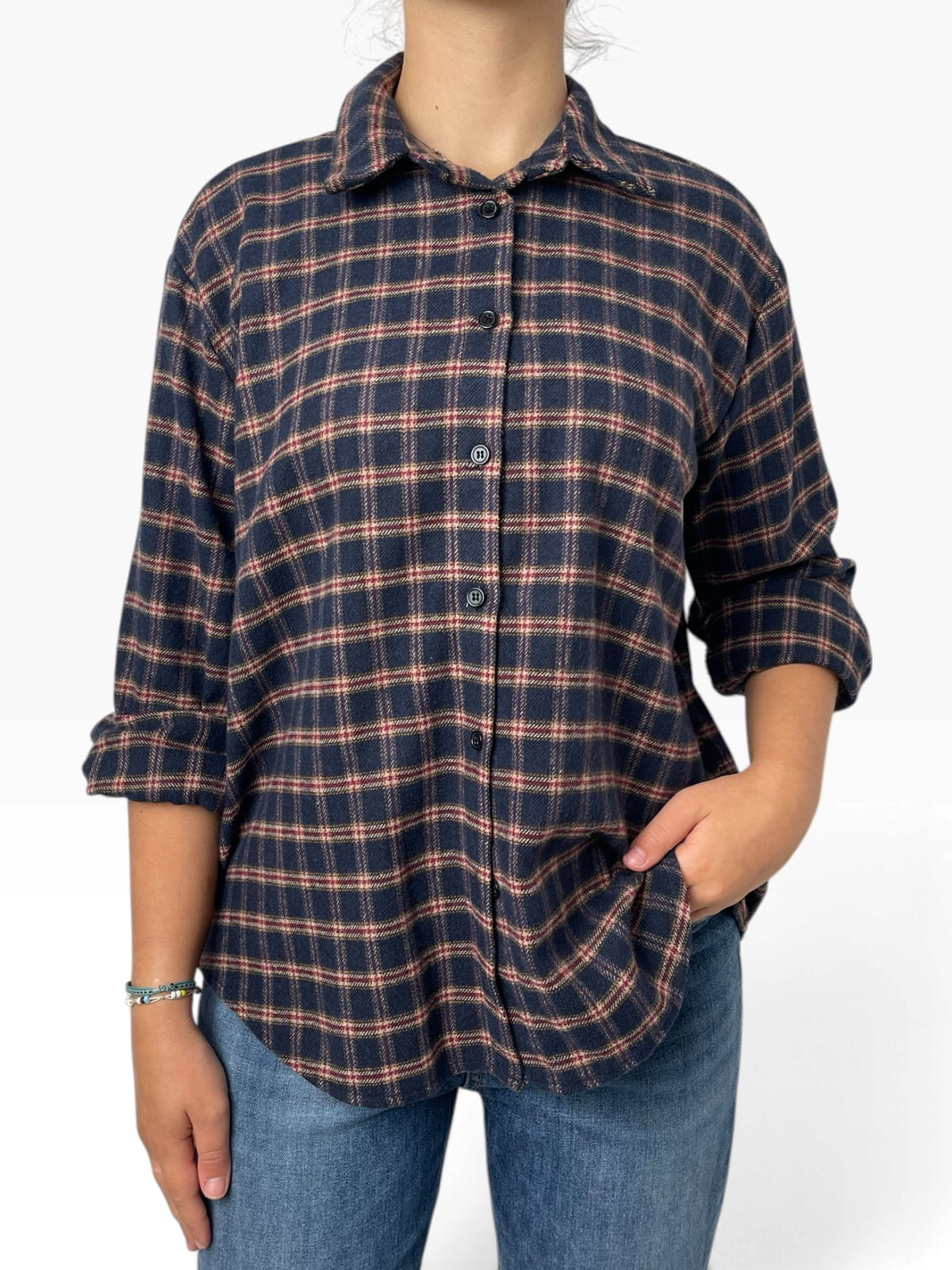 Camicia a quadri effetto flanella Donna  -  2368X