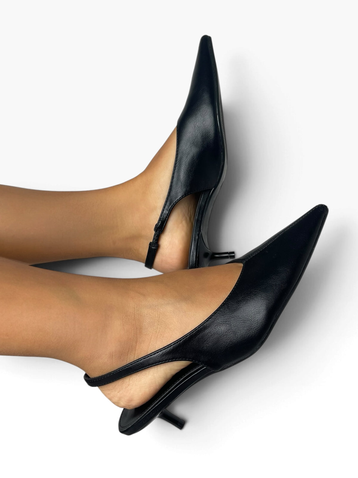 Slingback a punta tacco basso Donna  -  9865
