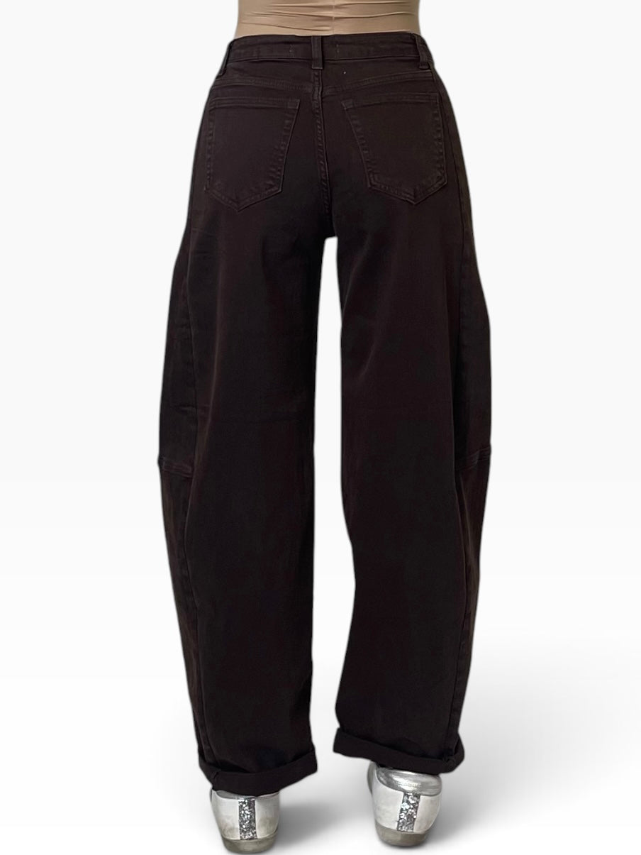 Jeans gamba curvata risvolto fondo Donna  -  8072KA