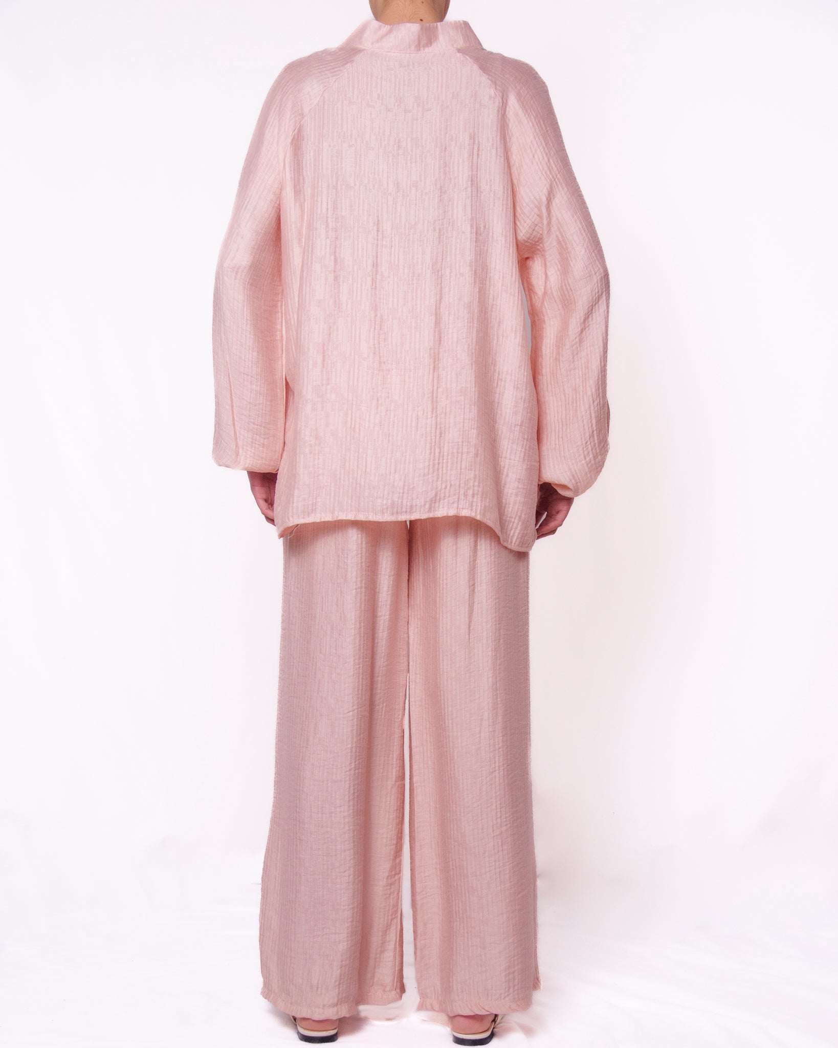 Camicia oversize stile orientale chiusura a nodo Donna  -  7001V