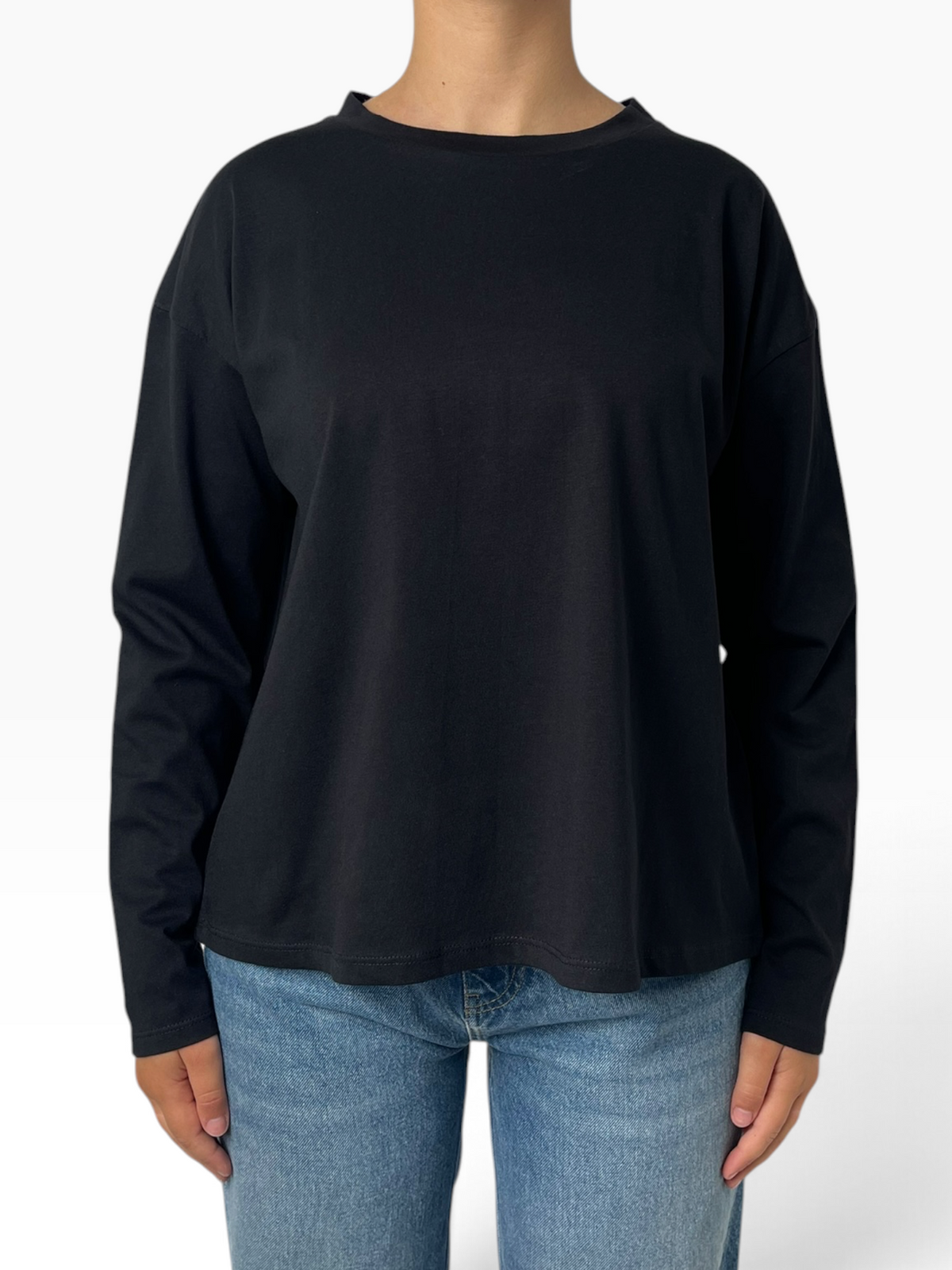 T-shirt morbida a manica lunga Donna  -  11771