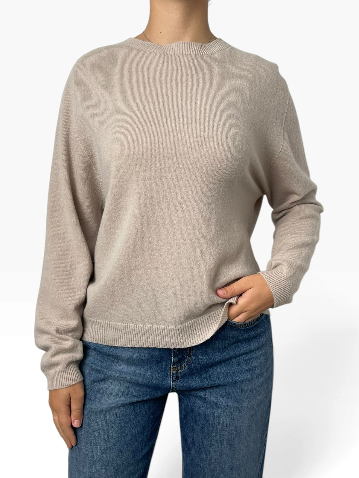 Maglia girocollo morbida essenziale Donna  -  1110CI