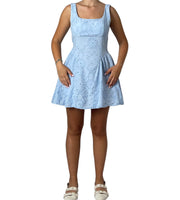 Abito Corto Svasato con Ricami Sangallo Donna  -  13325EL