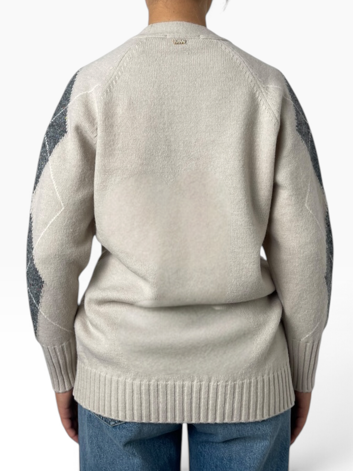 Cardigan morbido a rombi Donna  -  MW2600103