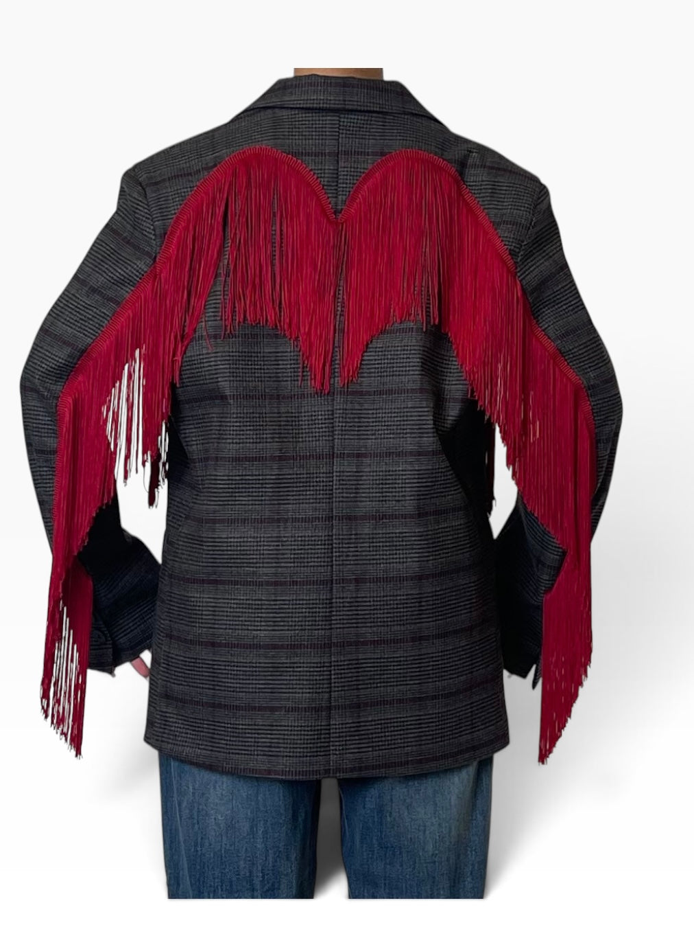 Blazer principe di Galles frange Donna  -  5936