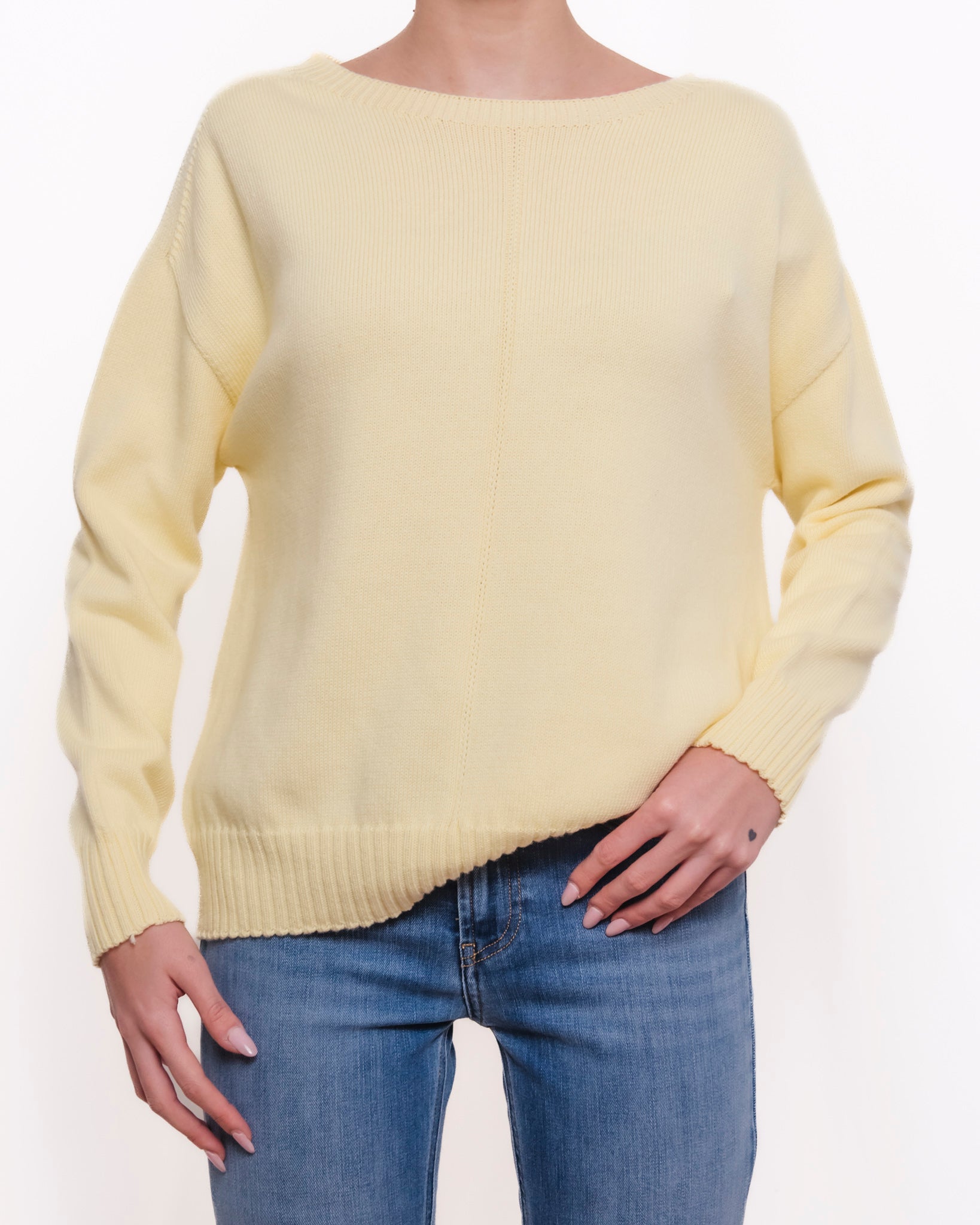 Maglia con scollatura a barca maniche lunghe Donna  -  82634KA
