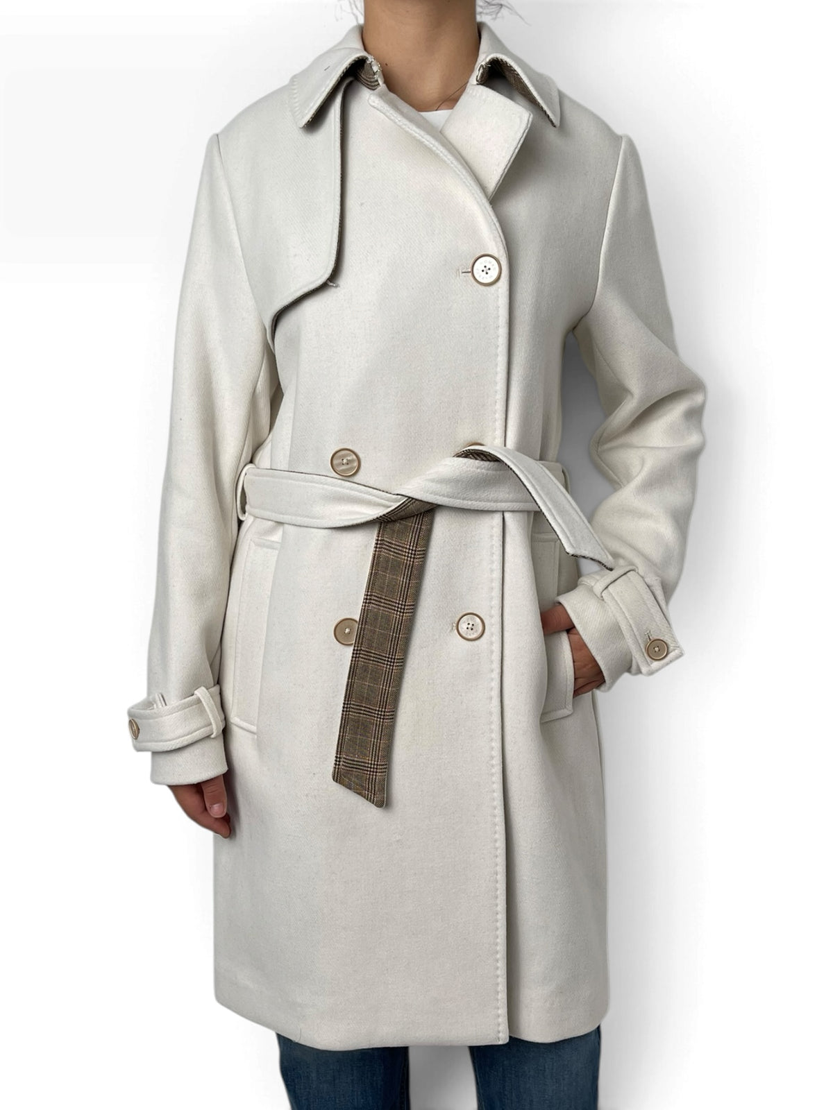 Cappotto doppiopetto stile trench Donna  -  MW2640604