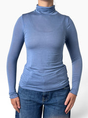 Maglia dolcevita velata aderente Donna  -  723643KA
