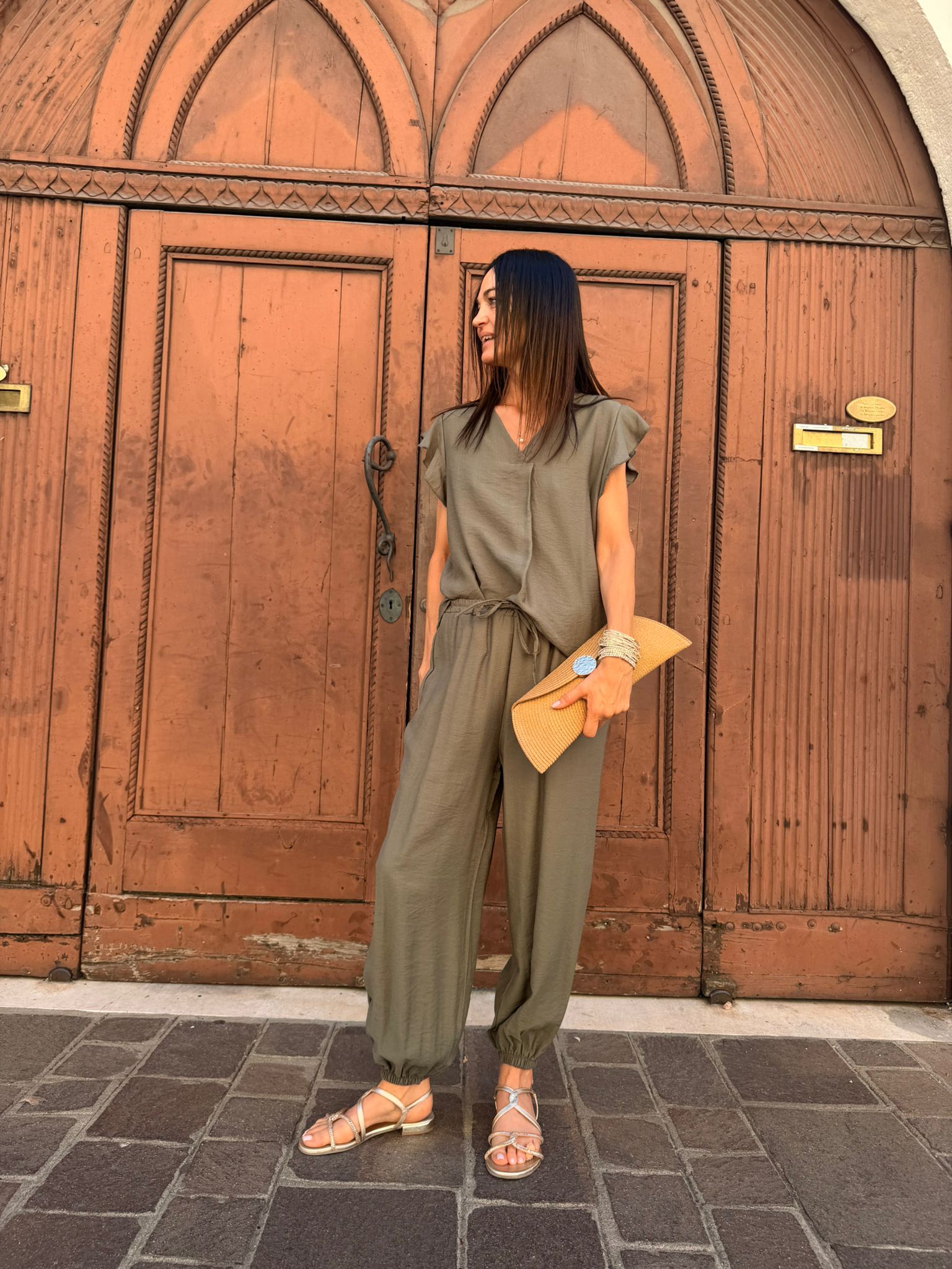 Completo con Top e Pantalone Donna  -  66050/65027X