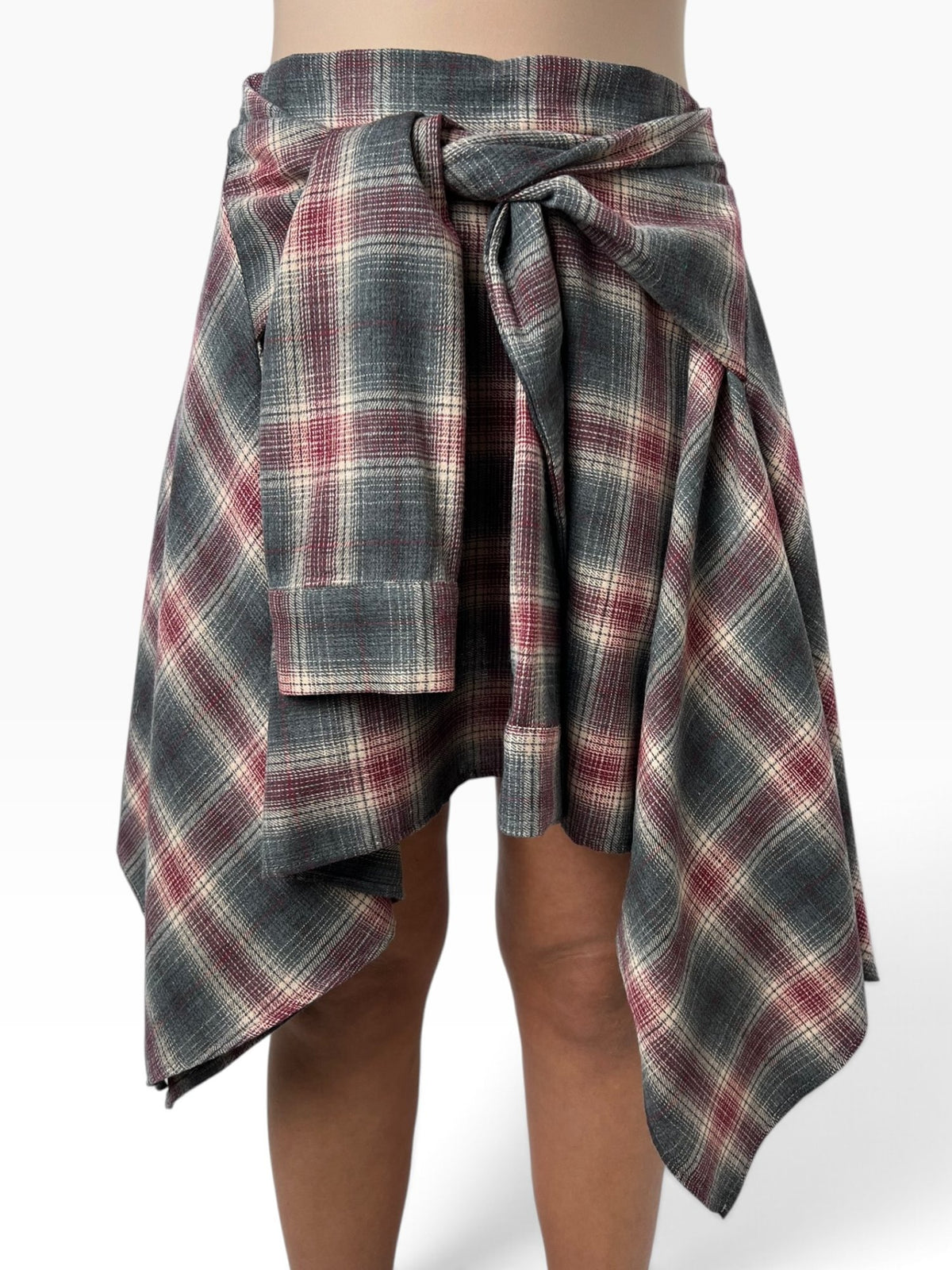 Gonna a quadri asimmetrica Donna  -  TAC1743