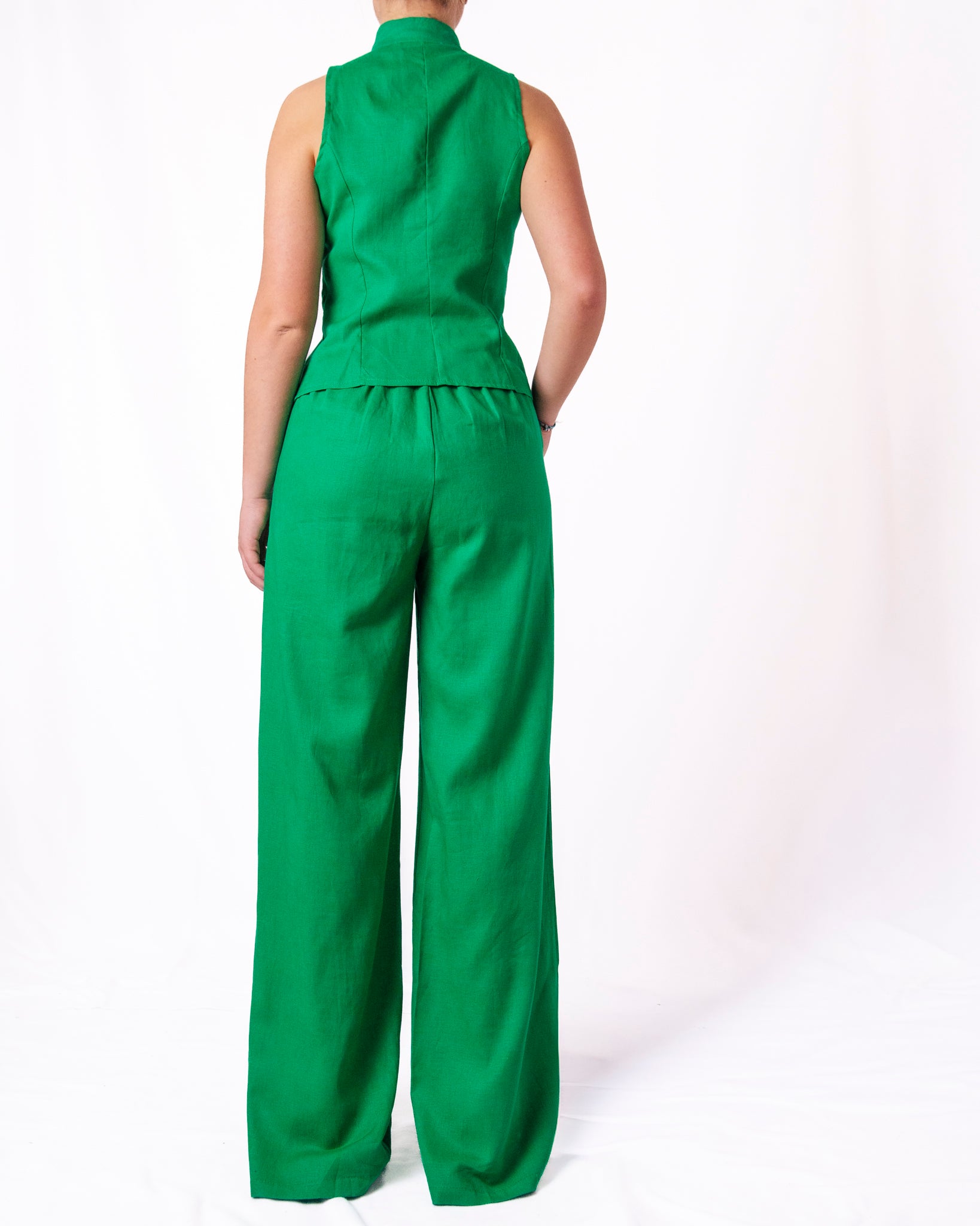 Completo Gilet Pantalone Wide Leg Donna  -  26222/26223