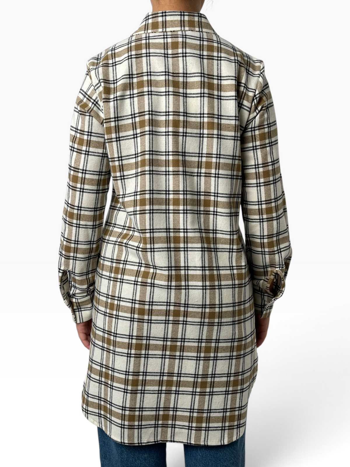 Camicia lunga in flanella Donna  -  23084Q2