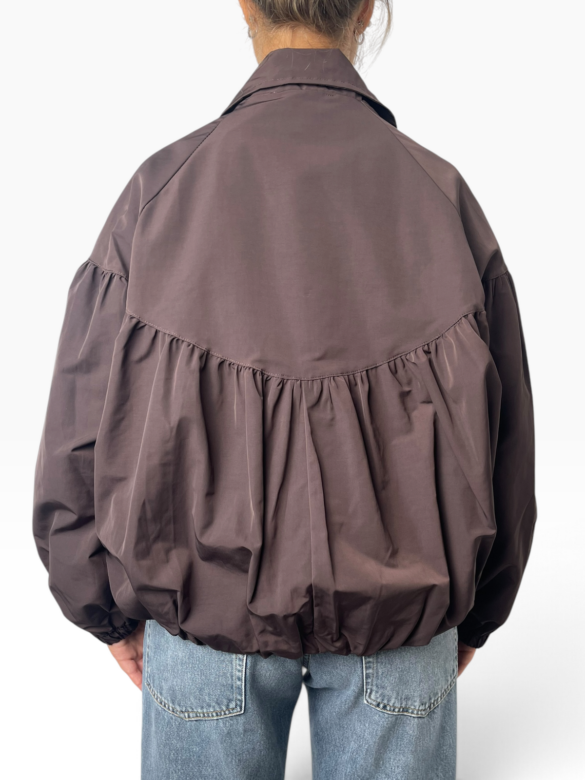 Giubbino a palloncino con arricciature Donna  -  83589V