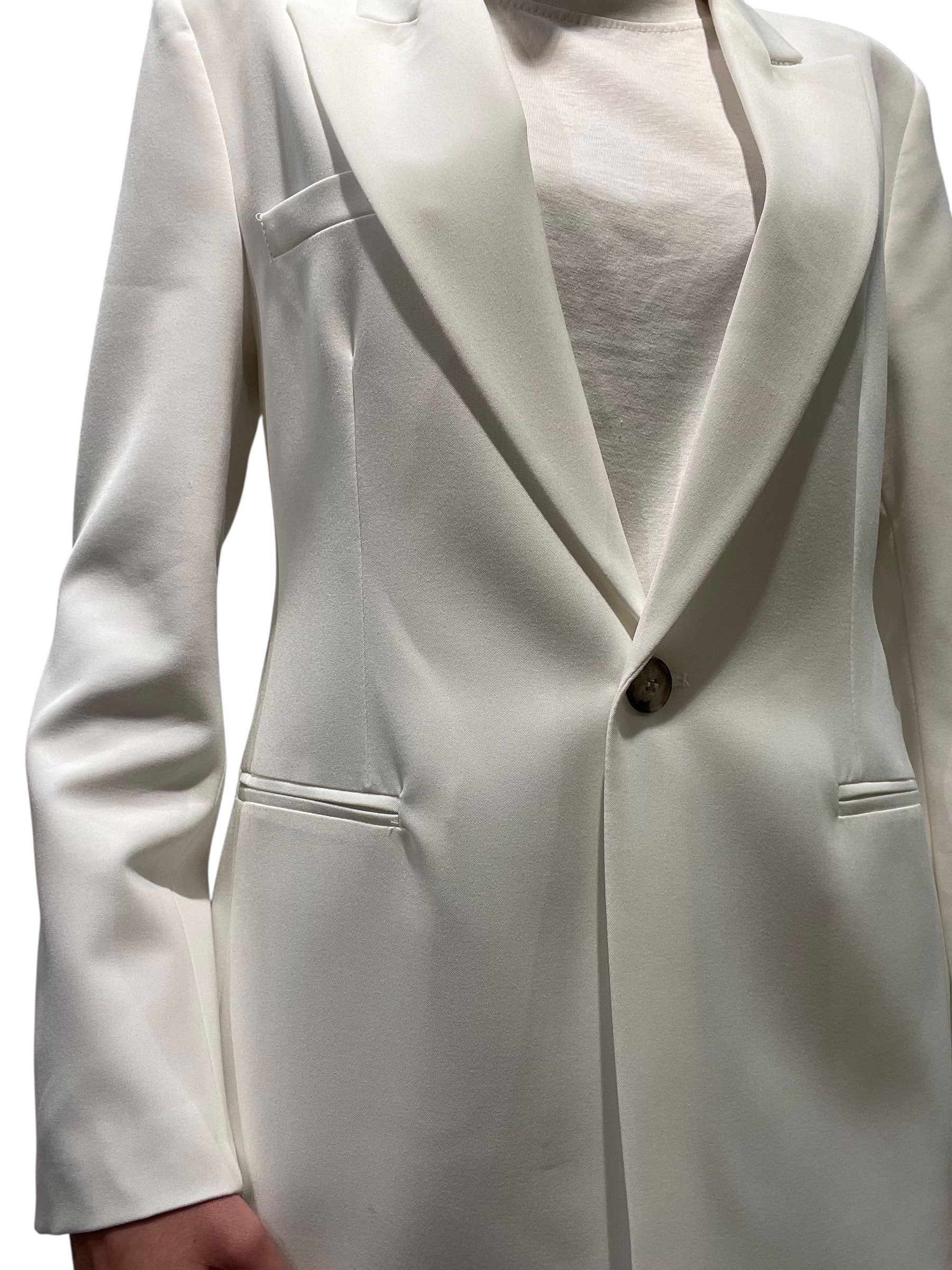 Blazer monopetto con revers a punta e un bottone Donna  -  TAB0246