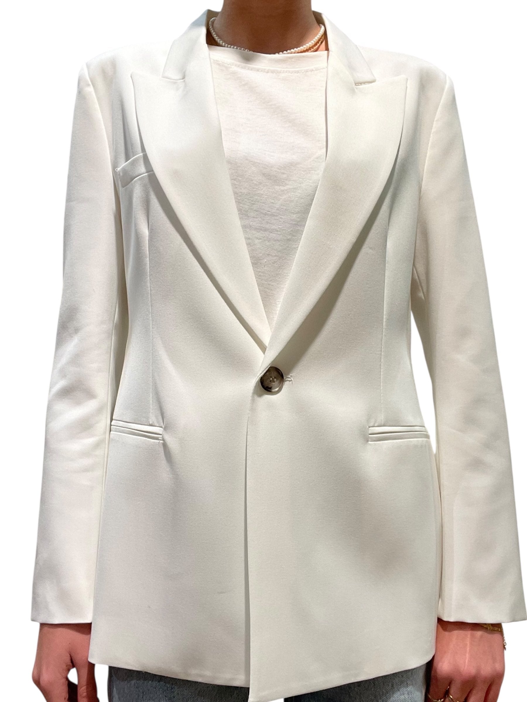 Blazer monopetto con revers a punta e un bottone Donna  -  TAB0246