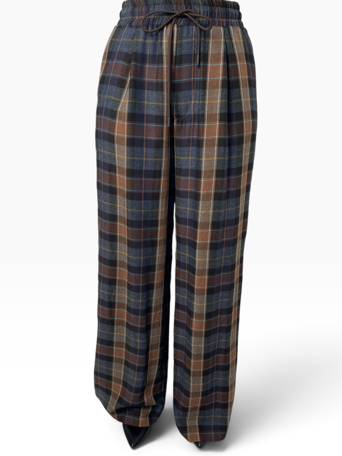 Pantalone morbido a quadri con coulisse Donna  -  TAC1015