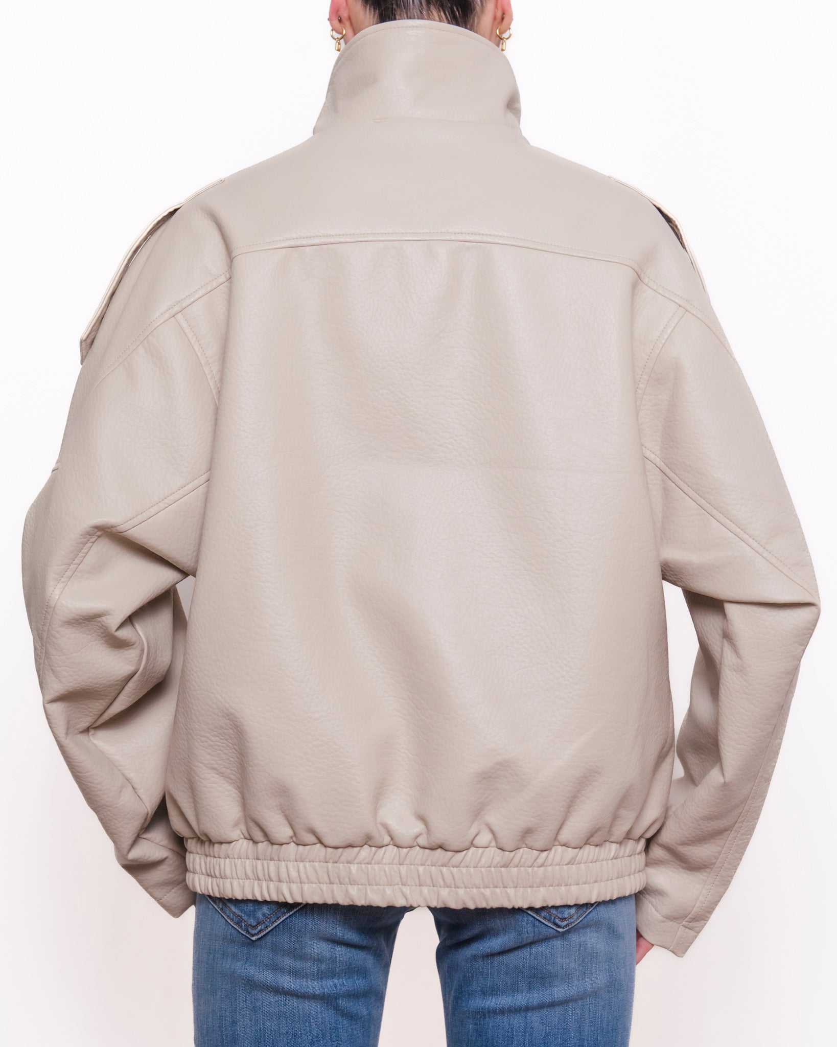 Giacca in ecopelle oversize Donna  -  8822V