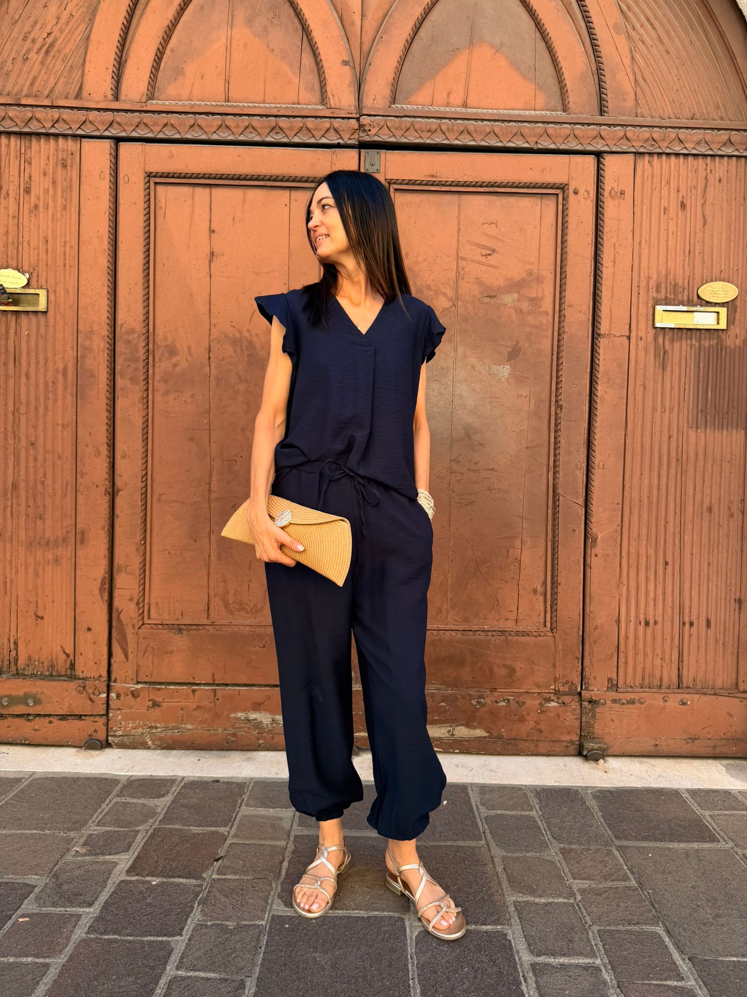 Completo con Top e Pantalone Donna  -  66050/65027X