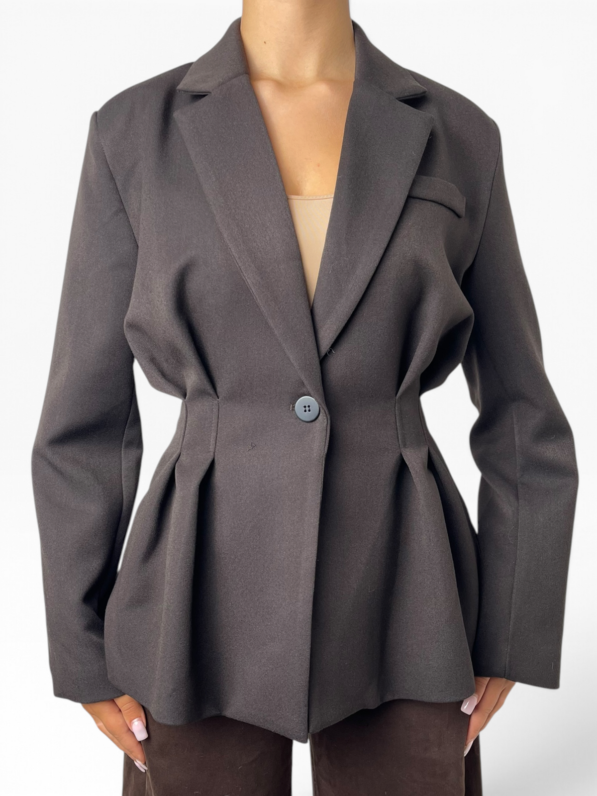 Blazer sagomato con pinces in vita Donna  -  5988LU