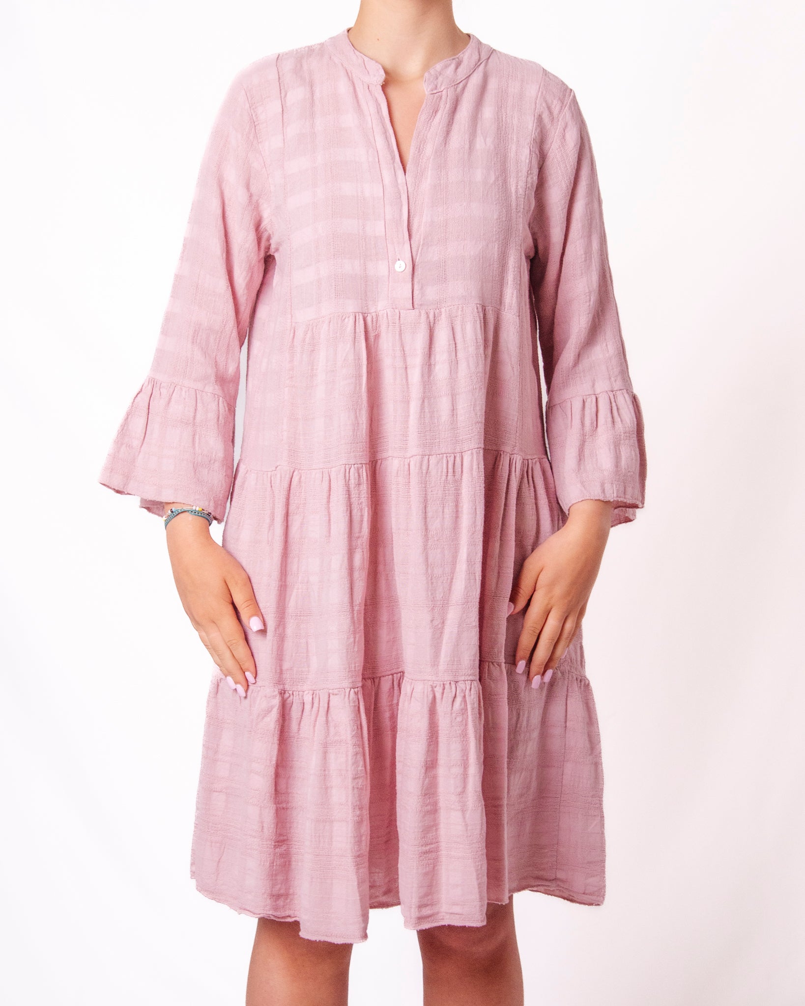 Vestito a Balze in Mussola con Volant Donna  -  222071V