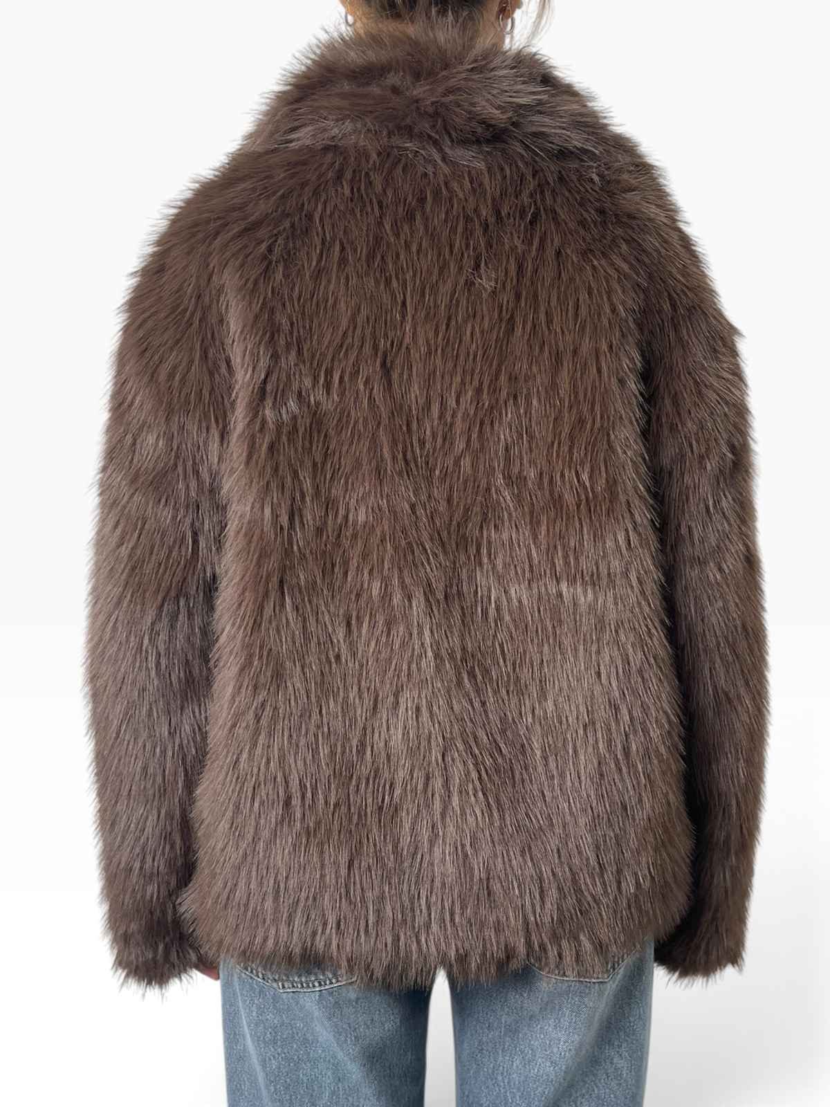 Cappotto effetto pelliccia con maxi collo Donna  -  TAC0366