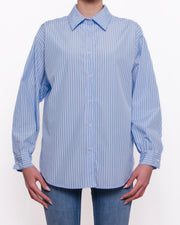 Camicia oversize a righe colletto classico Donna  -  5081KA