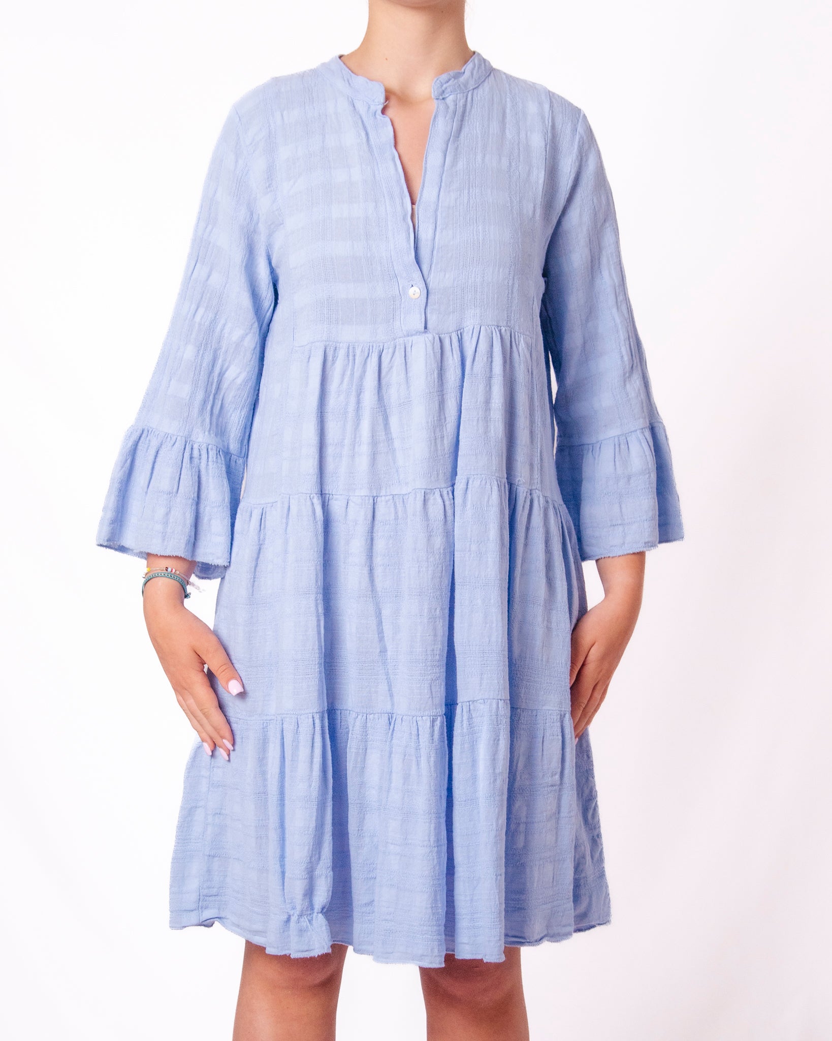 Vestito a Balze in Mussola con Volant Donna  -  222071V