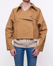 Trench Corto Doppiopetto con Colletto Donna  -  53461