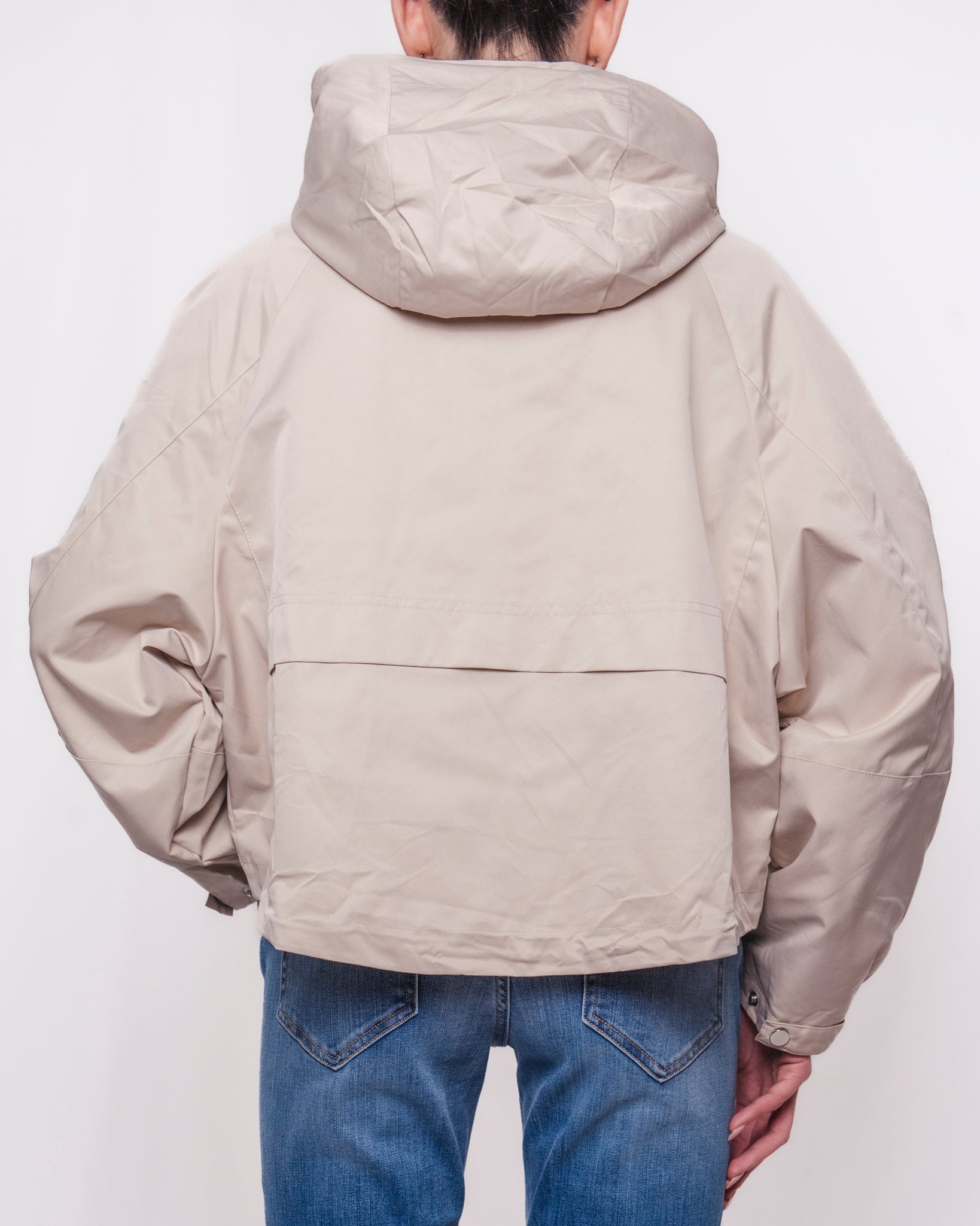 Giacca con cappuccio e maniche ampie oversize Donna  -  25126KA