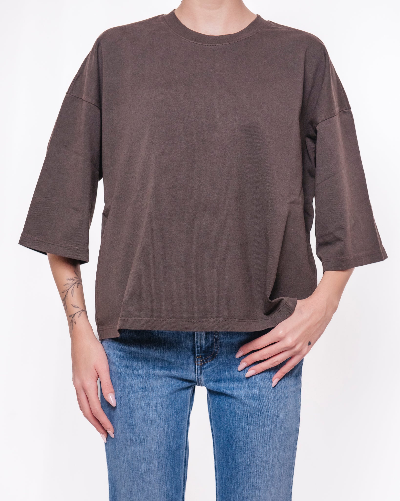 T-shirt oversize con maniche a campana Donna  -  M02E0052