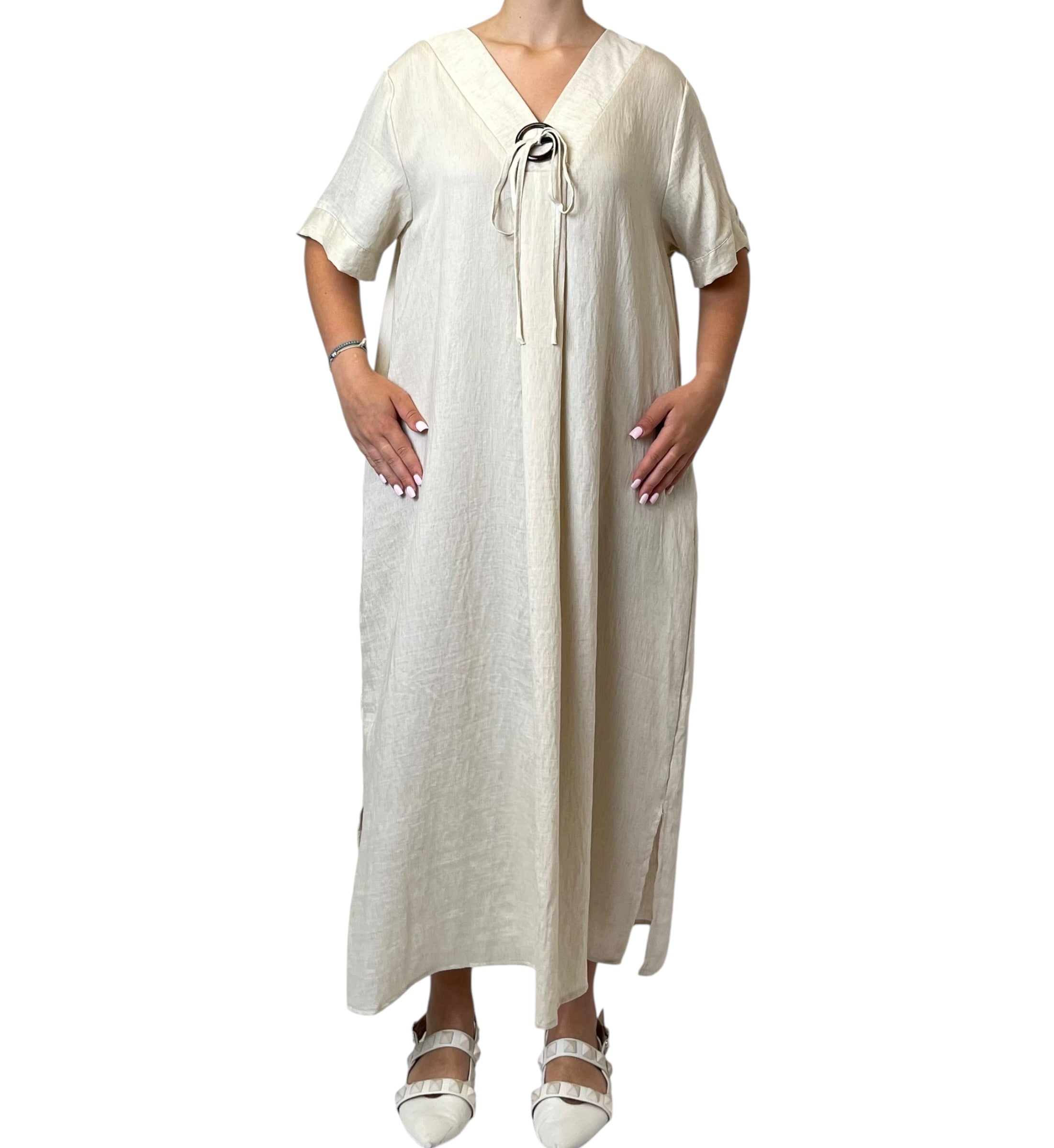 Abito Lungo in Tessuto Leggero Donna  -  18139F