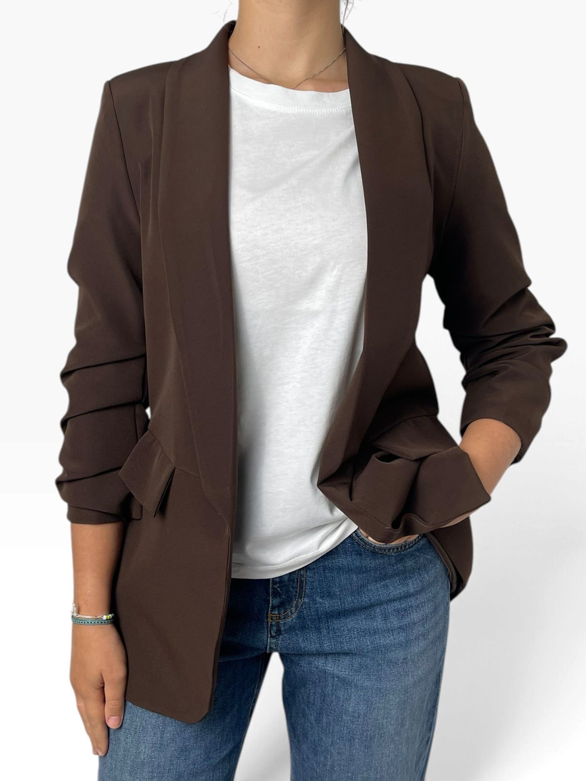 Giacca blazer maniche arricciate Donna  -  991690X