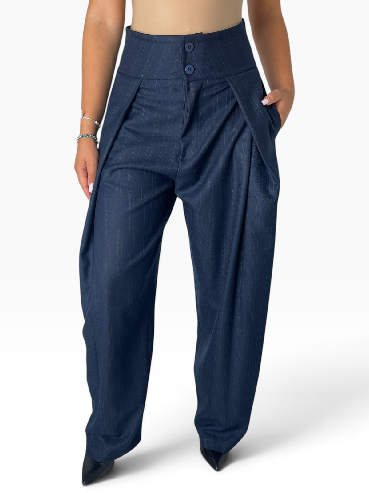 Pantalone a vita alta Donna  -  8141CI