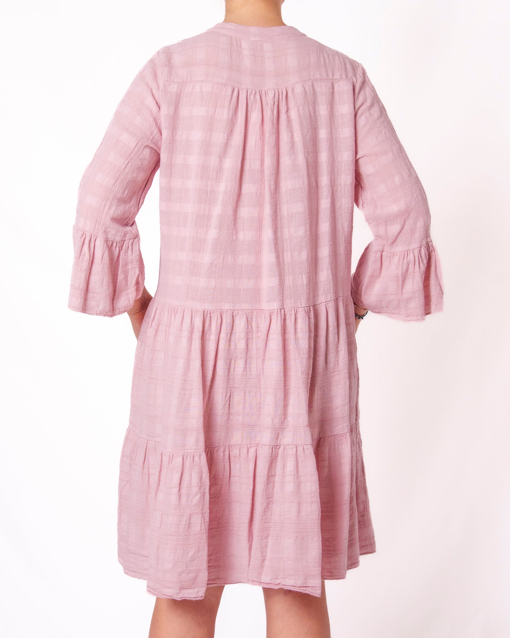 Vestito a Balze in Mussola con Volant Donna  -  222071V