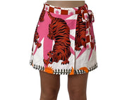 Gonna Pareo Stampata con Nodo Laterale Donna  -  7617X