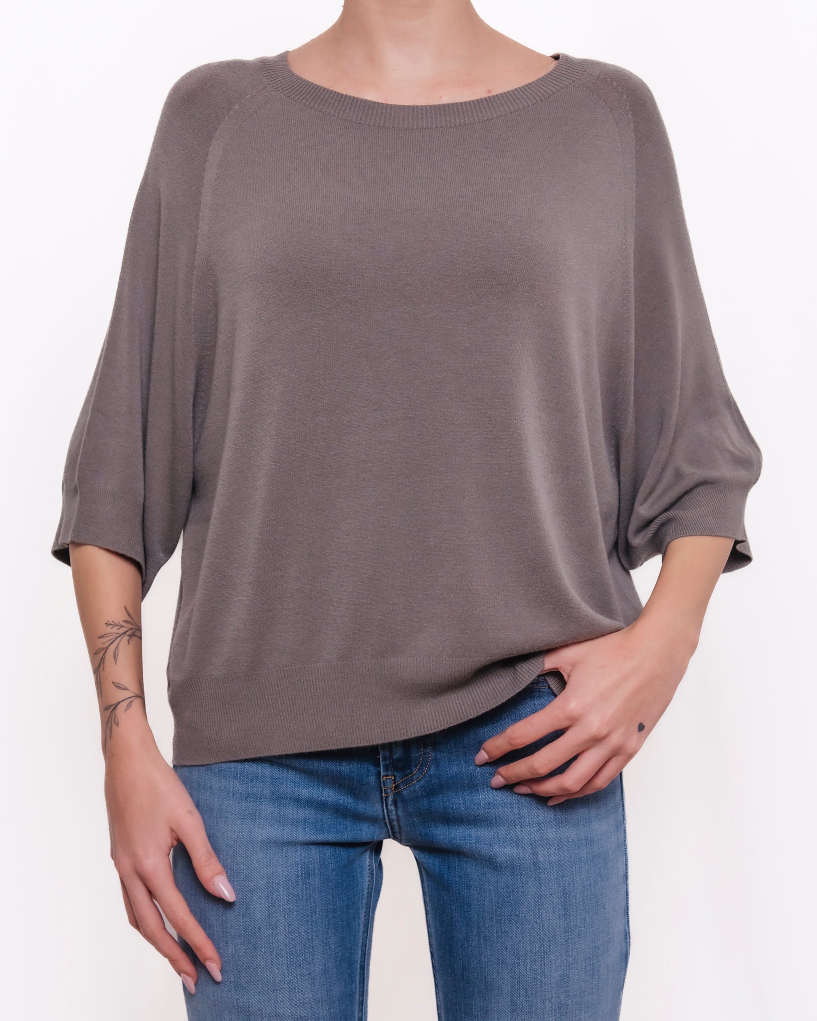 Maglia girocollo maniche a pipistrello Donna  -  2AB2043